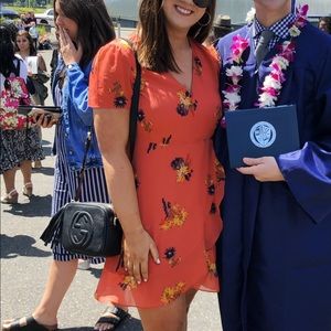Madewell Coral Floral Dress 🌸